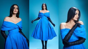 Sonam Kapoor became Disney Princess, looked gorgeous in off-shoulder midi dress