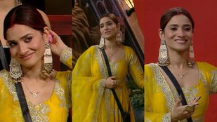 Ankita Lokhande look beautiful in yellow outfit in Bigg Boss 17 house