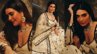 Karishma Tanna looks glamorous in white lehenga, fans praised her beauty