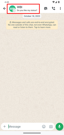 WhatsApp Testing New Feature
