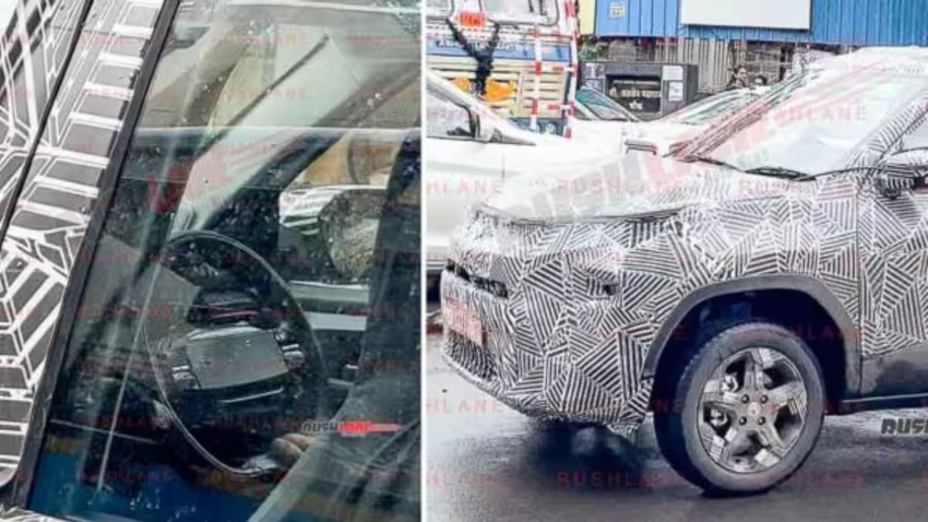 Tata Punch EV spied (Image: RushLane)