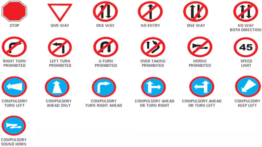 Mandatory Signs
