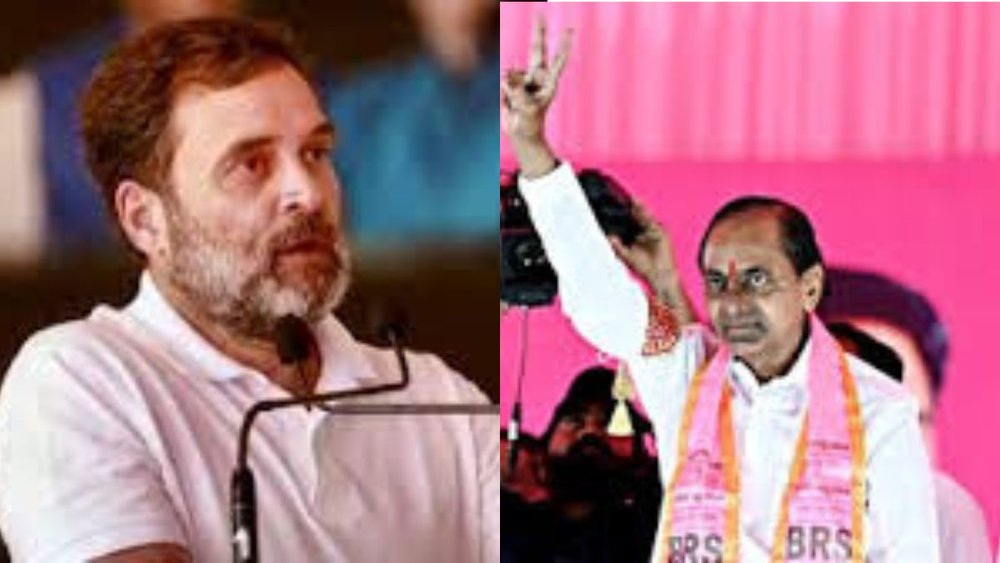 के चंद्रशेखर राव और राहुल गांधी (पीटीआई फोटो)