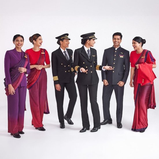 dress change in air india