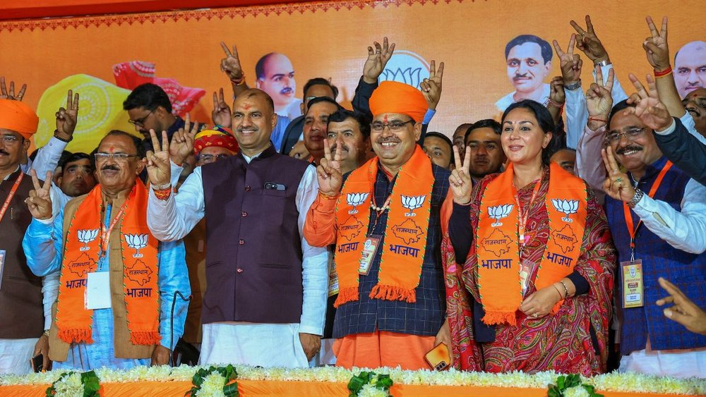 राजस्थान के सीएम पद की शपथ लेंगे भजनलाल शर्मा (PTI)