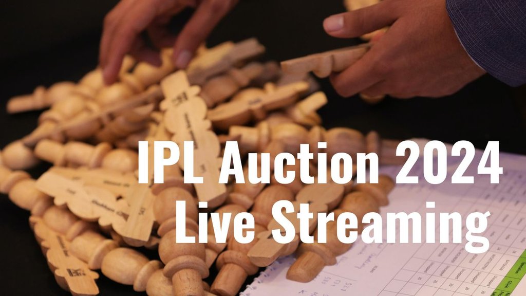 IPL Players Auction 2024 Date and Time, IPL Players Auction Live Streaming Channel,IPL Players Auction TV Telecast