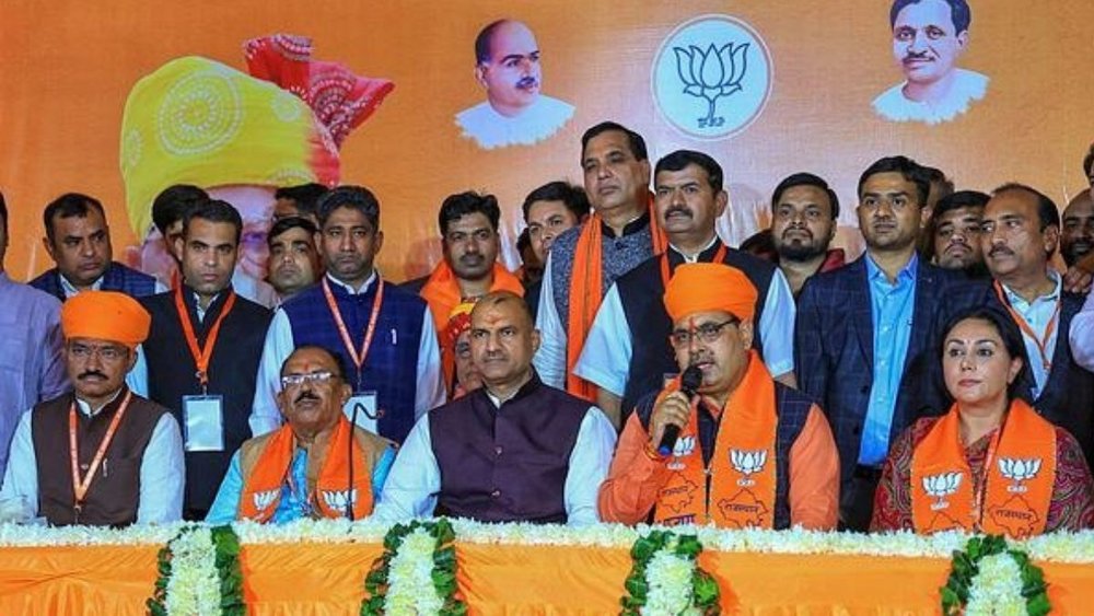 राजस्थान में भजनलाल को मुख्यमंत्री बनाया गया है (फोटो : पीटीआई)