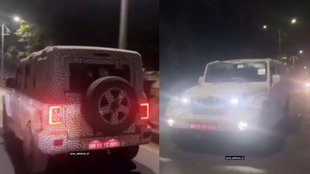 Mahindra Thar 5 door spotted । Mahindra Thar 5 door launch timeline । Mahindra Thar 5 door spy shots । Mahindra Thar 5 door big updates