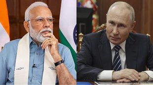 Russia's Vladimir Putin and PM Narendra Modi |