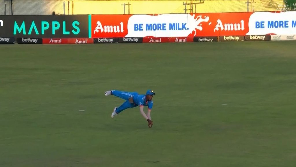 IND vs SA 3rd ODI, Sai Sudarshan, Catch