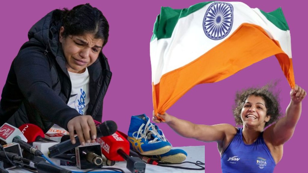 Sakshi Malik Retirement, Sakshi Malik hang on her boots, Vinesh Phogat, Sakshi Malik, Bajrang Punia, WFI Elections, Wrestling Federation Of India