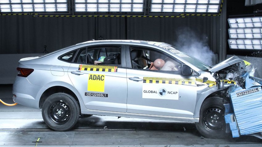 Volkswagen Virtus Crash Test (फोटो- Global NCAP)