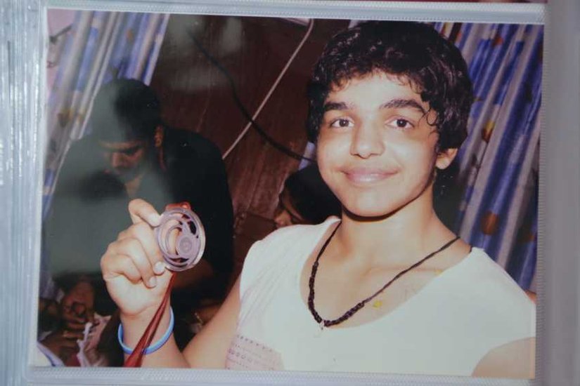 Old photographs of wrestler Sakshi Malik