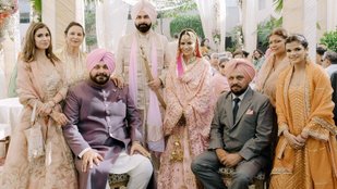 Navjot Singh Sidhu shares son Karan wedding pictures, know who is his daughter-in-law Inayat Randhawa