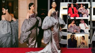 Alia Bhatt dazzles in Saudi Arabia in a silver floral gown