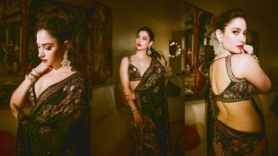 Tamannaah Bhatia stunning look seen in designer saree, impressed fans in ethnic style