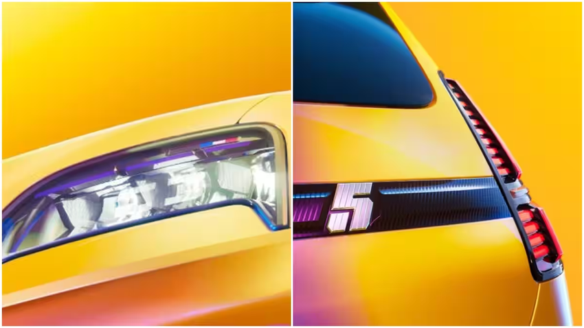 Renault 5 E-Tech headlights and taillights