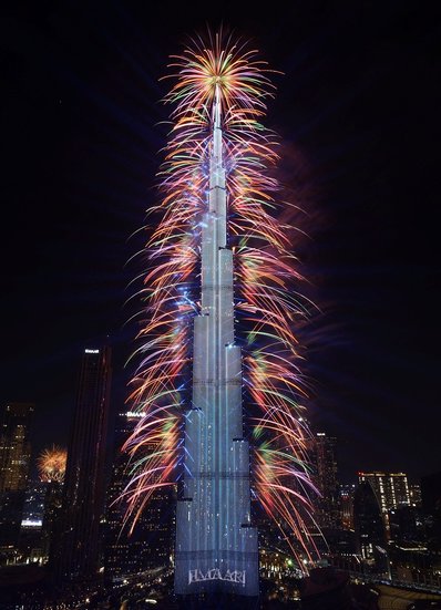 рд╕рдВрдпреБрдХреНрдд рдЕрд░рдм рдЕрдореАрд░рд╛рдд (UAE) рдХреЗ рджреБрдмрдИ рдореЗрдВ рдирдП рд╕рд╛рд▓ рдХреЗ рдЬрд╢реНрди рдХреЗ рджреМрд░рд╛рди рджреБрдирд┐рдпрд╛ рдХреА рд╕рдмрд╕реЗ рдКрдВрдЪреА рдЗрдорд╛рд░рдд рдмреБрд░реНрдЬ рдЦрд▓реАрдлрд╛ рд╕реЗ рдЖрддрд┐рд╢рдмрд╛рдЬреА рдХреА рдЧрдИ рдФрд░ рдЗрд╕ рддрд░рд╣ рд╕реЗ рд╕рд╛рд▓ 2024 рдХрд╛ рд╕реНрд╡рд╛рдЧрдд рдХрд┐рдпрд╛ рдЧрдпрд╛ред