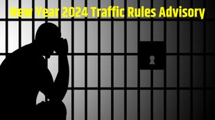 Happy New Year 2024 Delhi Police Advisory । Happy New Year 2024 Traffic Rules Advisory । Happy New Year 2024 India Gate Traffic Advisory । Happy New Year 2024 Connaught Place Traffic Advisory