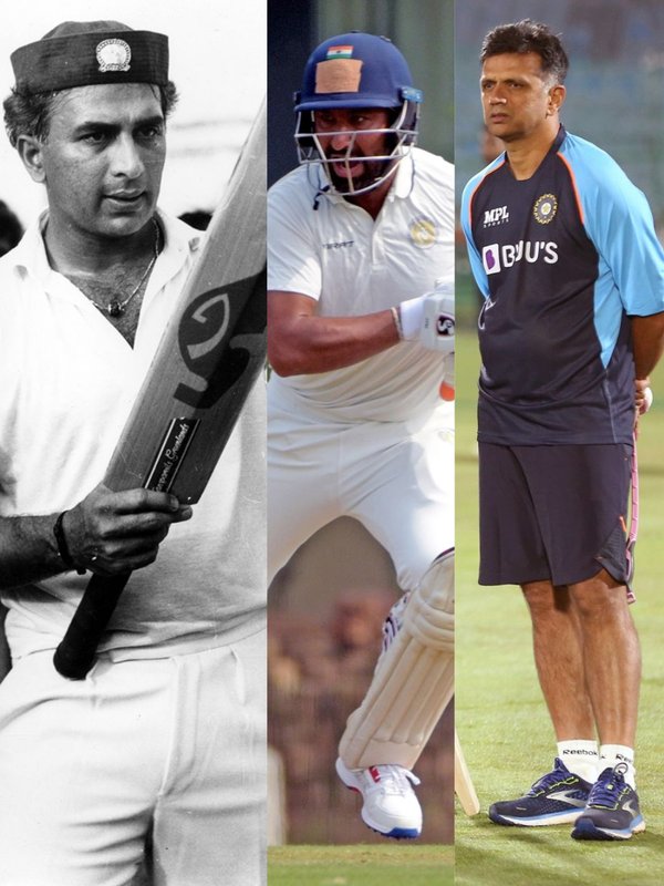 Most balls faced for India in a Test Innings, Sunil Gavaskar, Cheteshwar Pujara, Rahul Dravid