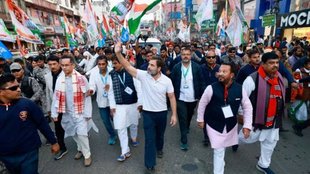 Bharat Jodo Nyay Yatra, Rahul Gandhi, Assam, Jorhat Town
