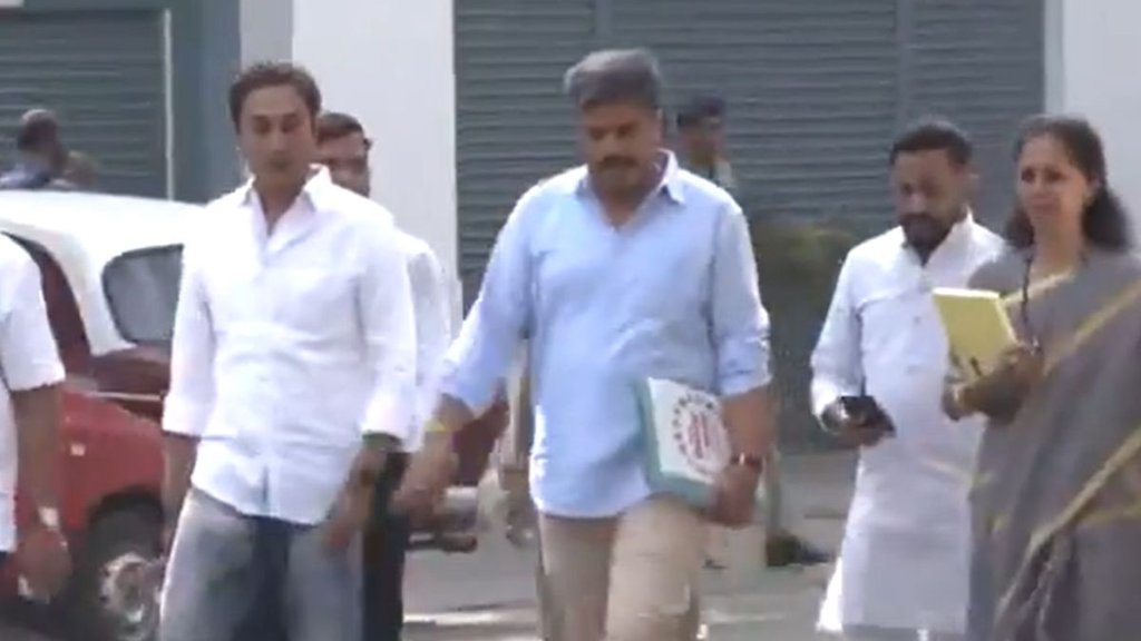 Rohit pawar supriya sule to ed office