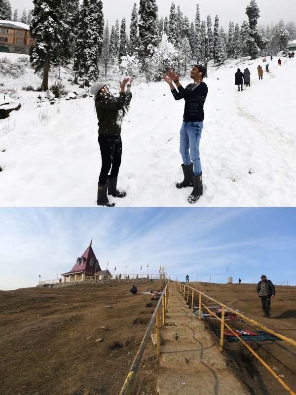 gulmarg । gulmarg Snowfall । snowfall in gulmarg
