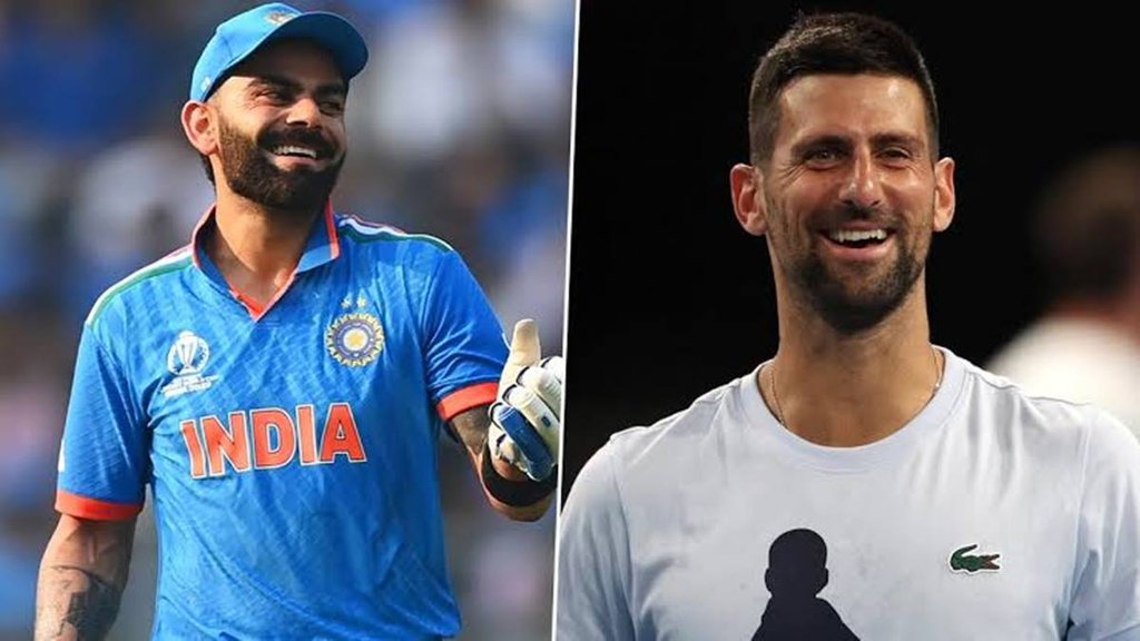 Virat Kohli, Novak Djokovic, Virat Kohli Novak Djokovic relation