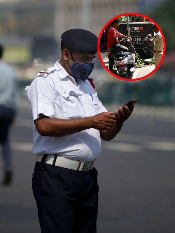 challan on towing bike