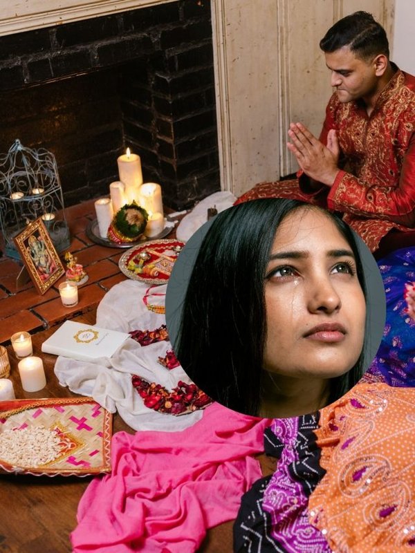 during puja getting emotinal