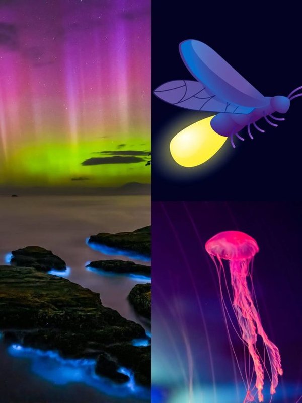 species can also glow in the dark