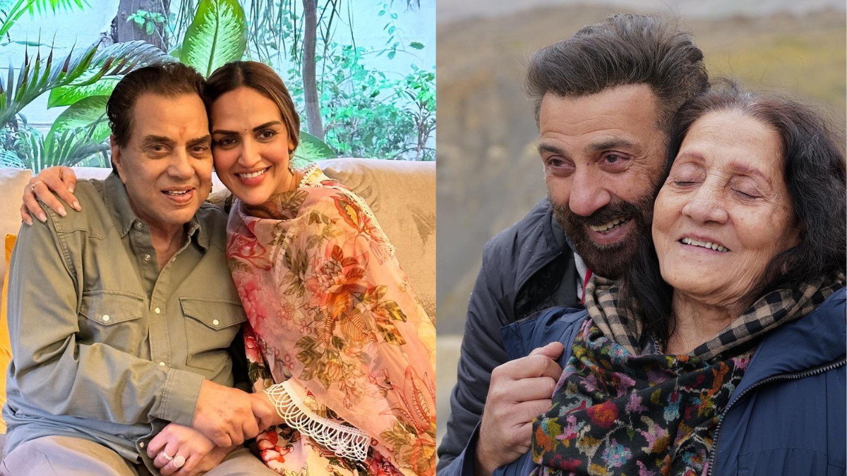 Hema Malini, Sunny Deol, Esha Deol Hema Malini, Sunny Deol, Esha Deol