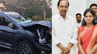BRS MLA Lasya Nanditha road accident