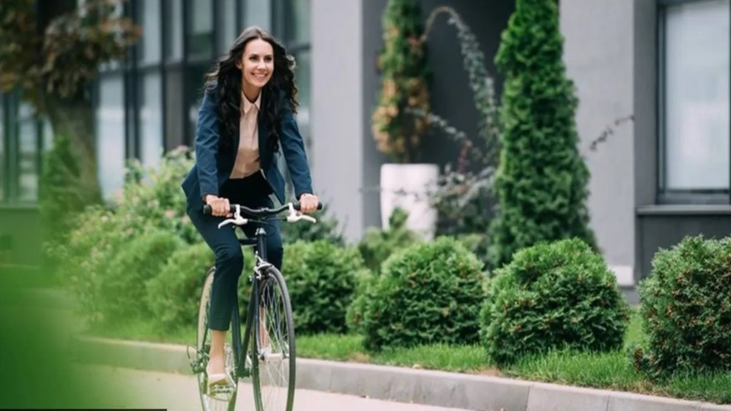 Girl ride Bycicle|Village