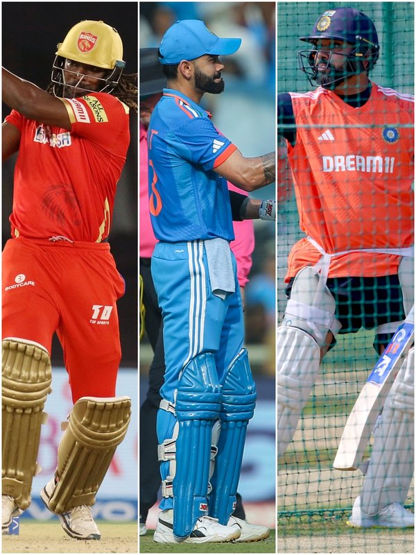 Chris Gayle, David Warner, Virat Kohli, Babar Azam