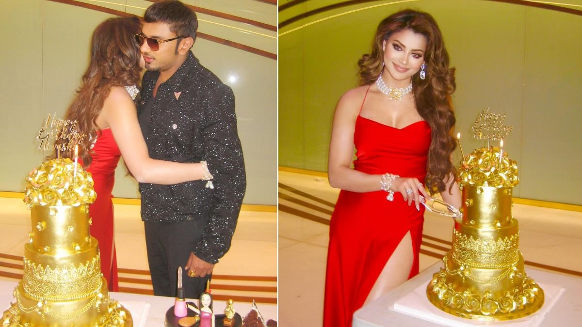 Urvashi Rautela, Urvashi Rautela Birthday, Urvashi Rautela cuts 3 crore Gold Cake