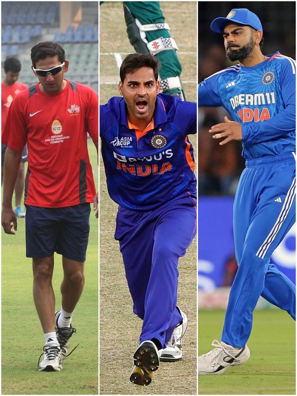 Virat Kohli, Ajit Agarkar, Pragyan Ojha, Bhuvneshwar Kumar