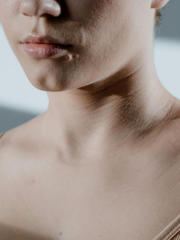 how to clean dark neck