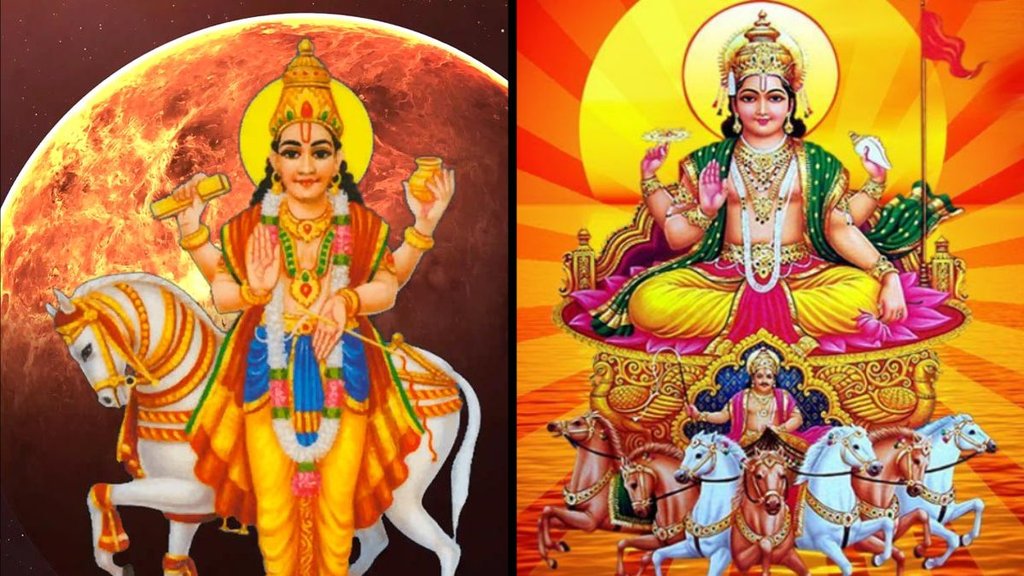 sun and shukra ki yuti, sun and shukra ki yuti in mesh