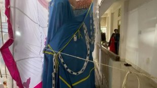 tripura collage clash on maa Sarswati idol