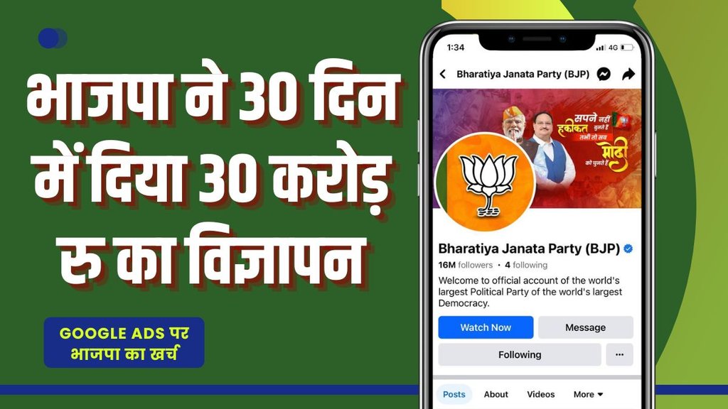 BJP Google ads | Lok Sabha Election 2024