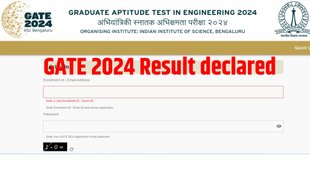 GATE 2024 Result Out, GATE 2024 Declared । GATE 2024 Released, GATE 2024 Direct Link । GATE 2024 Result Link । GATE 2024 Official Website Link । How to Check GATE 2024