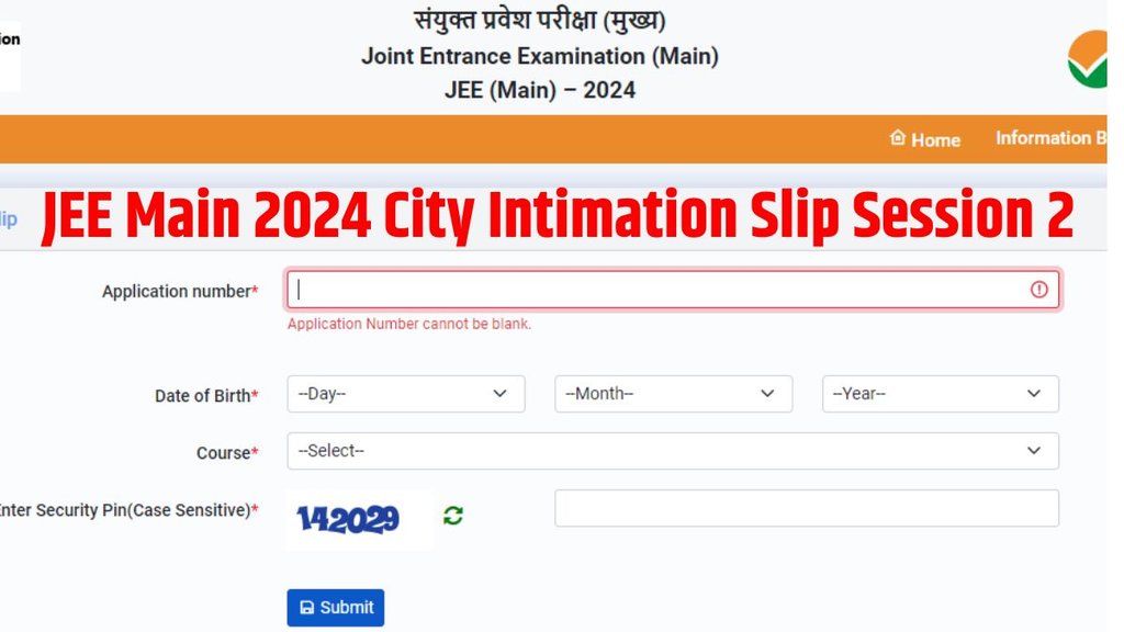 Jee Main City Intimation Slip 2024 Link, Jee Main City Intimation Slip 2024 Release Date, Jee Main City Intimation Slip 2024 Session 2, Jee Main City Intimation Slip 2024 April Jee Main City Intimation Slip 2024 Link, Jee Main City Intimation Slip 2024 Release Date, Jee Main City Intimation Slip 2024 Session 2, Jee Main City Intimation Slip 2024 April