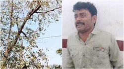 शराब पर 50 रुपए ज्यादा लिए तो सुसाइड करने चढ़ गया पेड़ पर, पुलिस के छूटे पसीने; देखें Video