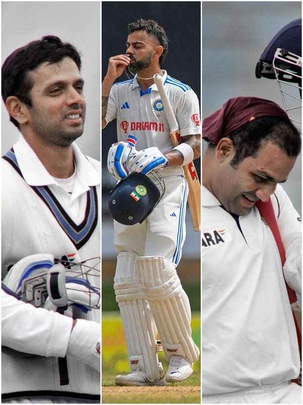 Most Test Runs By indian Batters in a Test Match inning, Sachin Tendulkar, Virender Sehwag, Virat Kohli