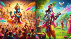 Bing Image Creator Holi with Krishna: ऐसे बनाएं वृन्दावन में भगवान कृष्ण की होली खेलते हुए AI फोटो, ऐसे भेजें