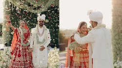 पेस्टल नहीं सुर्ख लाल जोड़ा पहन मीरा चोपड़ा ने लिए सात फेरे, शादी की पहली पिक्चर आउट