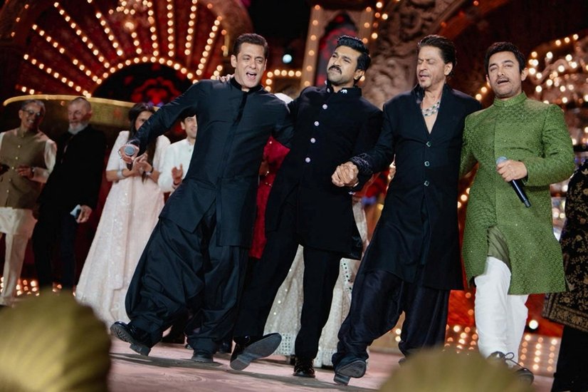 sharukh Salman Aamir khan dances on Naatu Naatu song