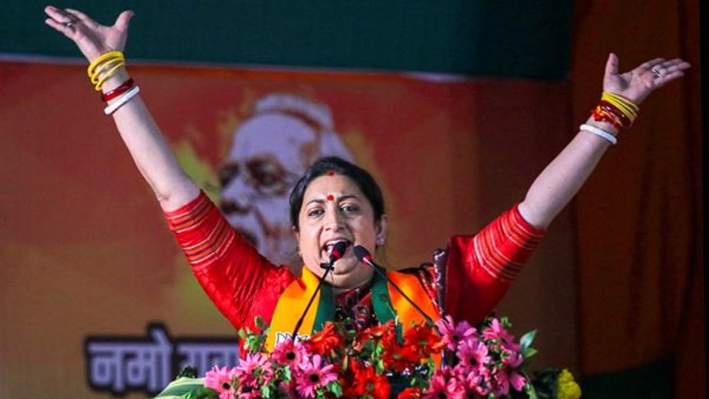 Union women and child development minister, smriti irani,
