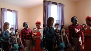 25 years woman married with male doll